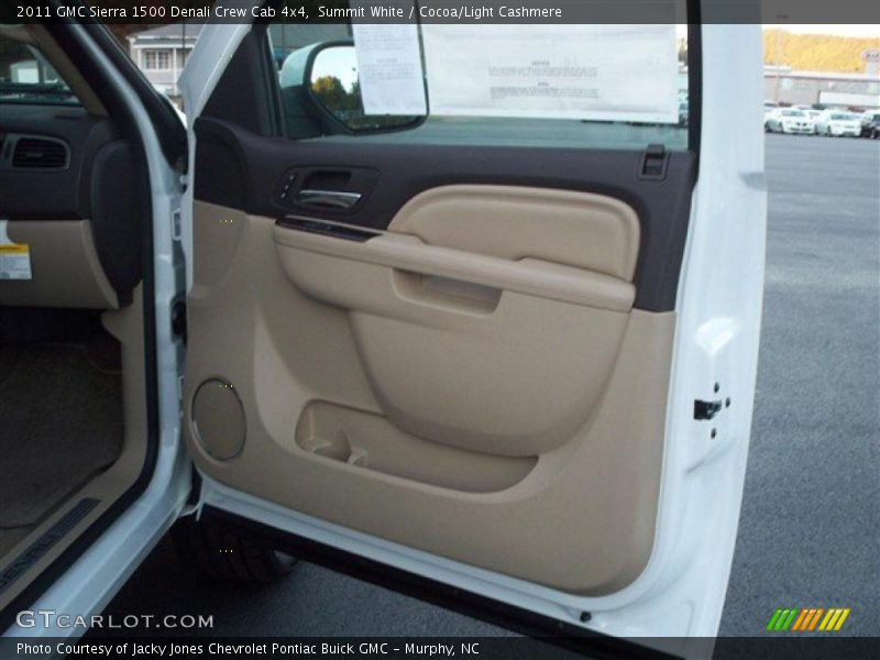  2011 Sierra 1500 Denali Crew Cab 4x4 Cocoa/Light Cashmere Interior