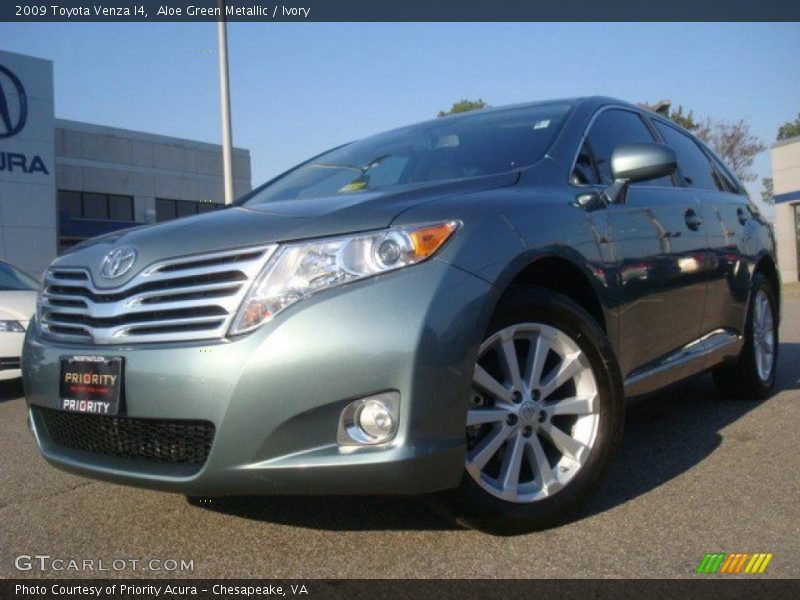 Aloe Green Metallic / Ivory 2009 Toyota Venza I4