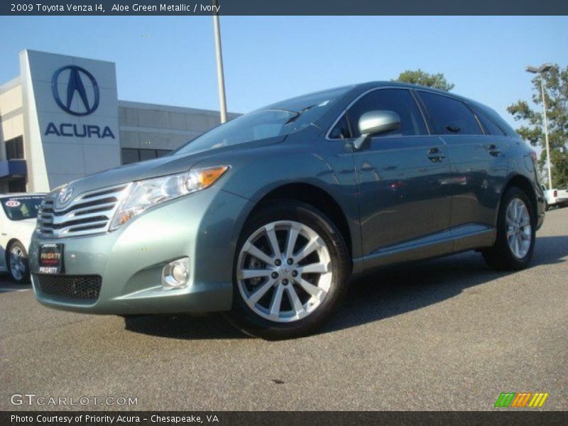 Aloe Green Metallic / Ivory 2009 Toyota Venza I4