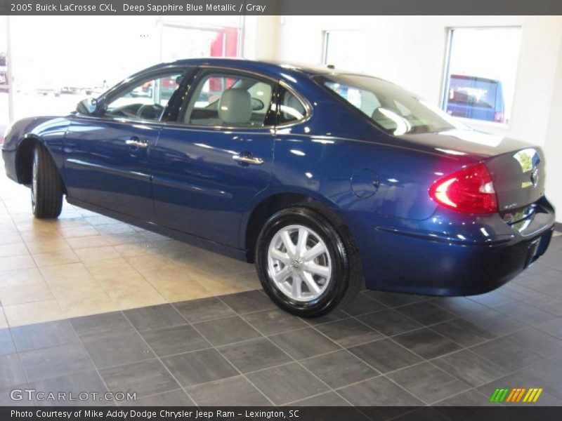Deep Sapphire Blue Metallic / Gray 2005 Buick LaCrosse CXL