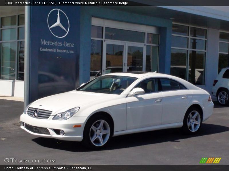 Diamond White Metallic / Cashmere Beige 2008 Mercedes-Benz CLS 550