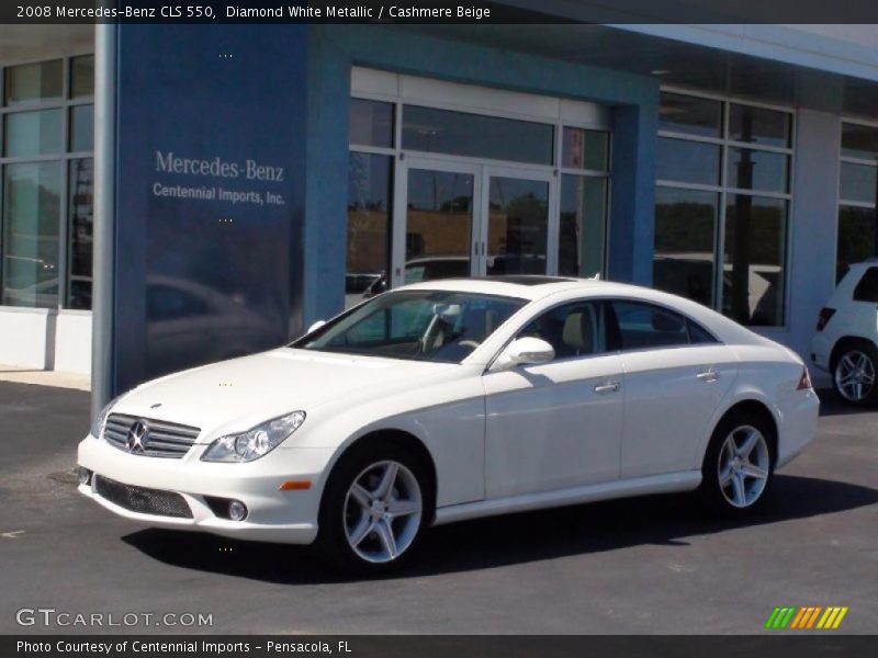Diamond White Metallic / Cashmere Beige 2008 Mercedes-Benz CLS 550