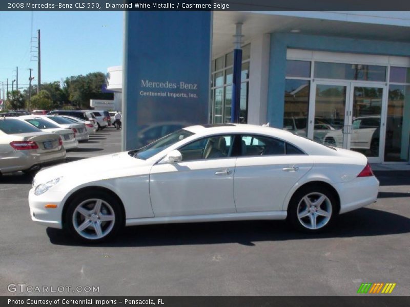 Diamond White Metallic / Cashmere Beige 2008 Mercedes-Benz CLS 550