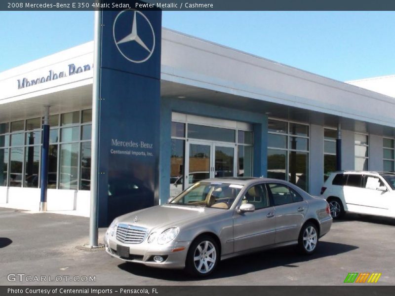 Pewter Metallic / Cashmere 2008 Mercedes-Benz E 350 4Matic Sedan