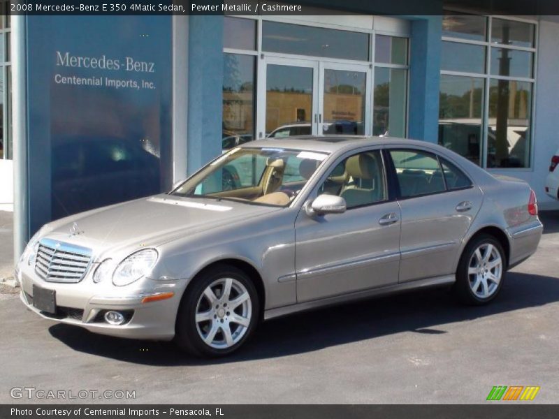 Pewter Metallic / Cashmere 2008 Mercedes-Benz E 350 4Matic Sedan