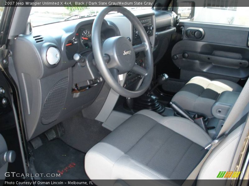 Black / Dark Slate Gray/Medium Slate Gray 2007 Jeep Wrangler Unlimited X 4x4