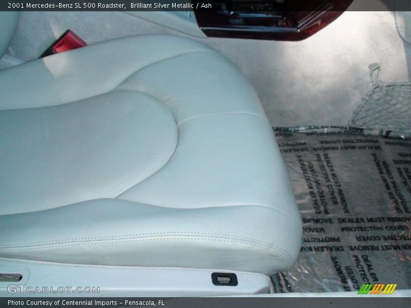 Brilliant Silver Metallic / Ash 2001 Mercedes-Benz SL 500 Roadster