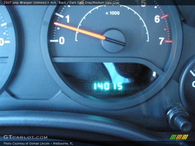 Black / Dark Slate Gray/Medium Slate Gray 2007 Jeep Wrangler Unlimited X 4x4