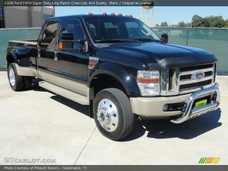 Front 3/4 View of 2008 F450 Super Duty King Ranch Crew Cab 4x4 Dually