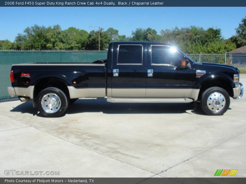 Black / Chaparral Leather 2008 Ford F450 Super Duty King Ranch Crew Cab 4x4 Dually