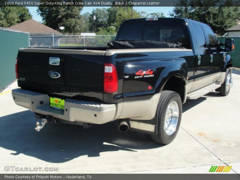 Black / Chaparral Leather 2008 Ford F450 Super Duty King Ranch Crew Cab 4x4 Dually