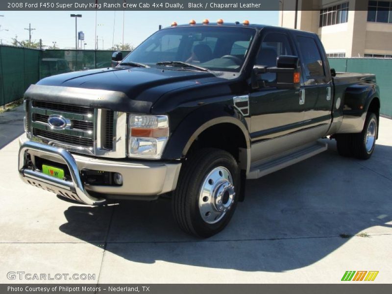 Black / Chaparral Leather 2008 Ford F450 Super Duty King Ranch Crew Cab 4x4 Dually
