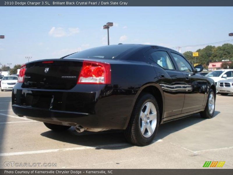 Brilliant Black Crystal Pearl / Dark Slate Gray 2010 Dodge Charger 3.5L