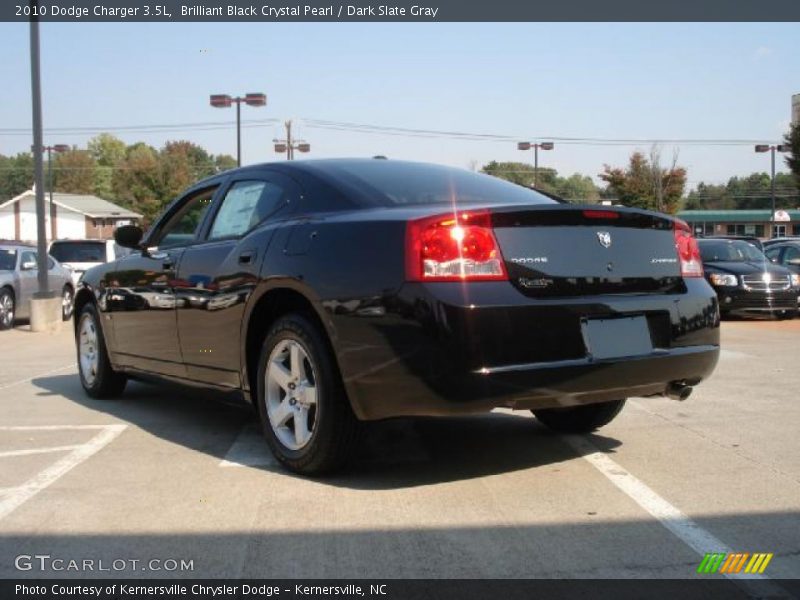 Brilliant Black Crystal Pearl / Dark Slate Gray 2010 Dodge Charger 3.5L
