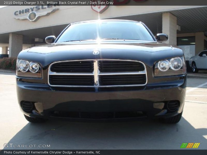 Brilliant Black Crystal Pearl / Dark Slate Gray 2010 Dodge Charger 3.5L