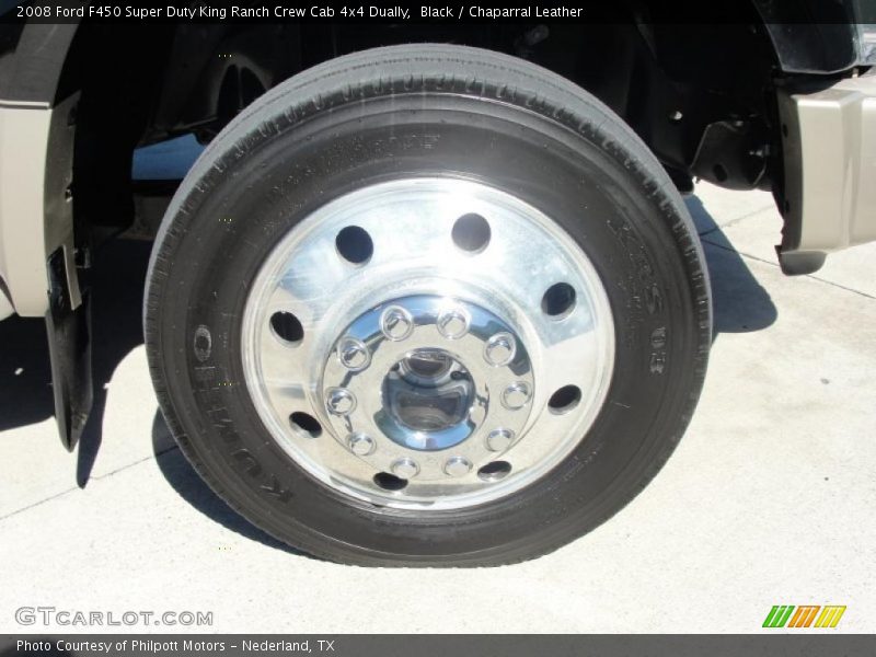 Black / Chaparral Leather 2008 Ford F450 Super Duty King Ranch Crew Cab 4x4 Dually