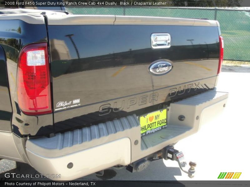 Black / Chaparral Leather 2008 Ford F450 Super Duty King Ranch Crew Cab 4x4 Dually