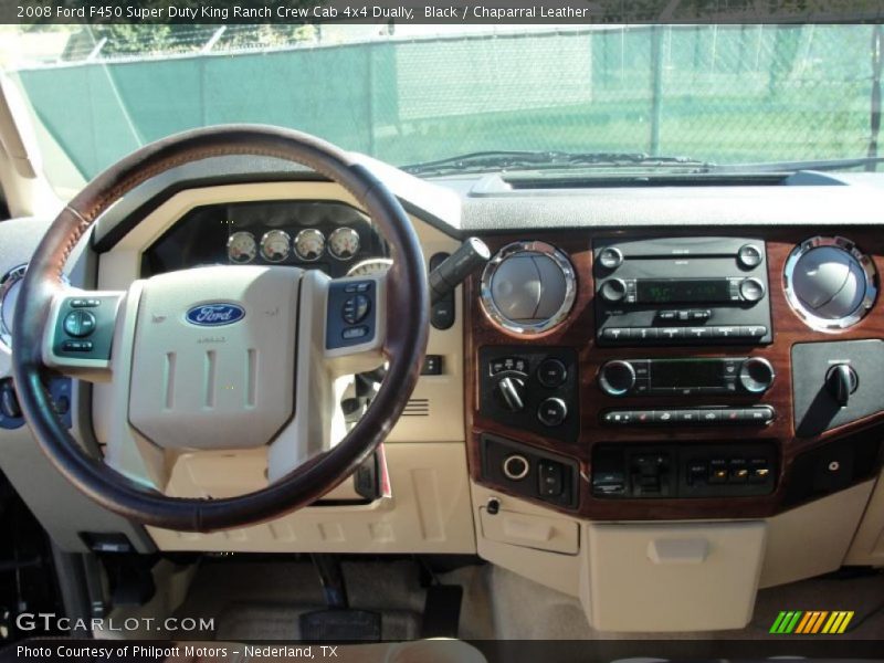 Black / Chaparral Leather 2008 Ford F450 Super Duty King Ranch Crew Cab 4x4 Dually