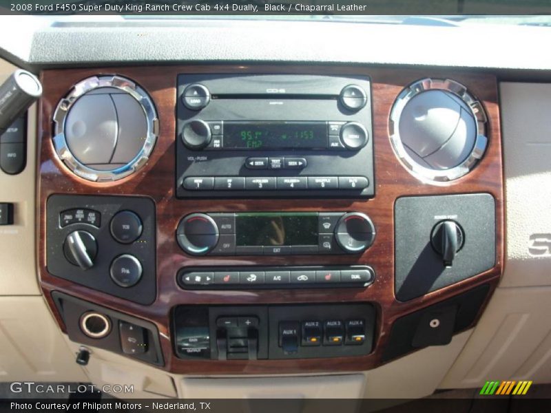 Black / Chaparral Leather 2008 Ford F450 Super Duty King Ranch Crew Cab 4x4 Dually