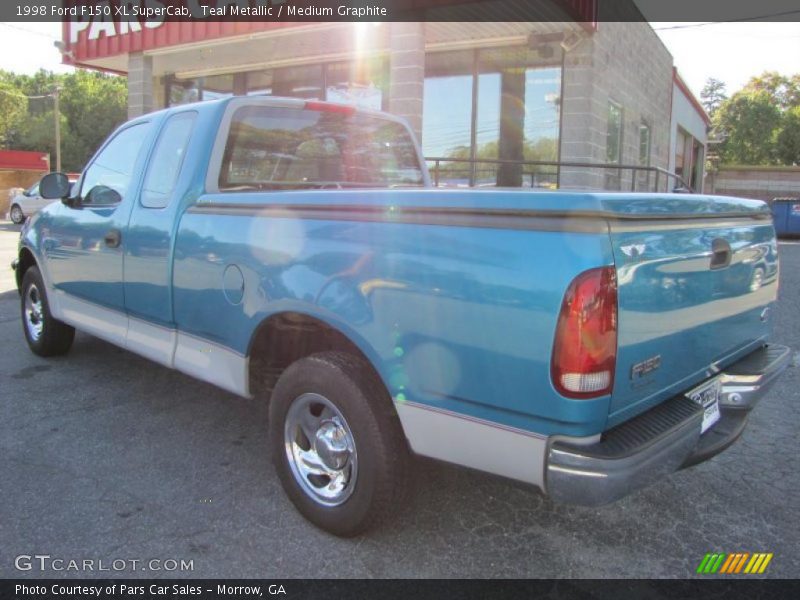 Teal Metallic / Medium Graphite 1998 Ford F150 XL SuperCab