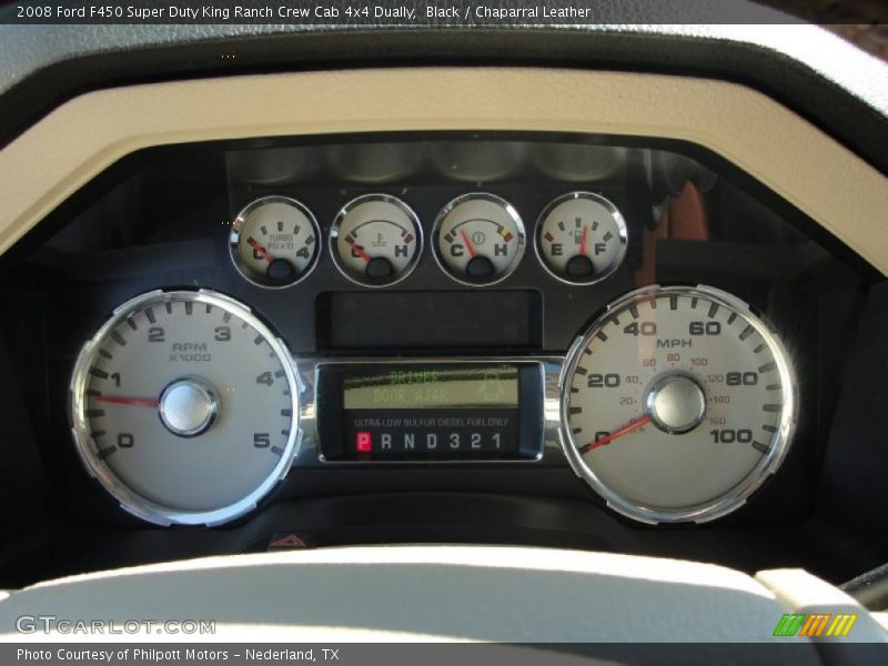 Black / Chaparral Leather 2008 Ford F450 Super Duty King Ranch Crew Cab 4x4 Dually