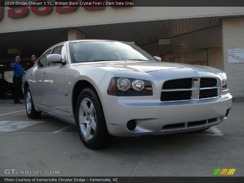 Brilliant Black Crystal Pearl / Dark Slate Gray 2010 Dodge Charger 3.5L