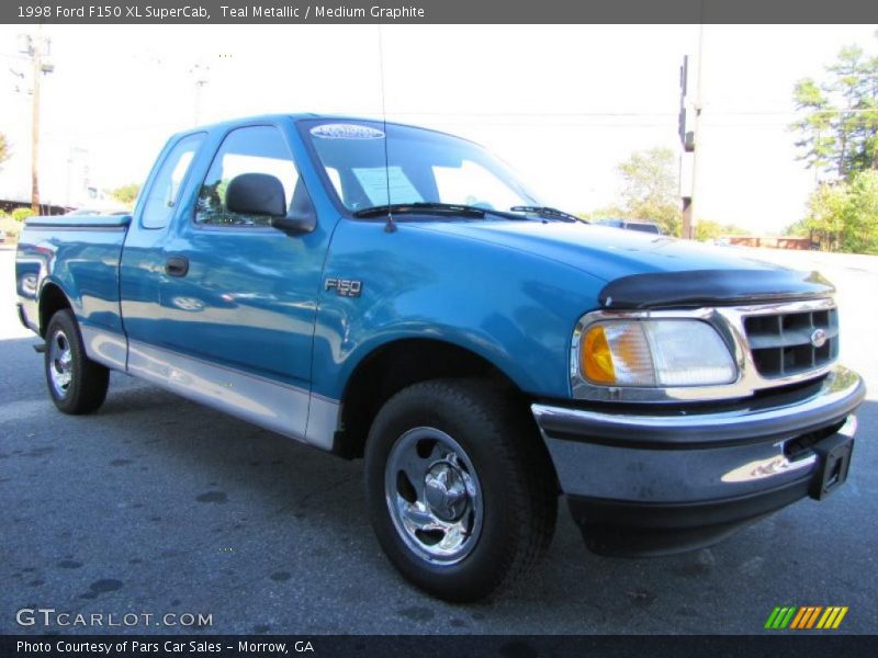 Teal Metallic / Medium Graphite 1998 Ford F150 XL SuperCab
