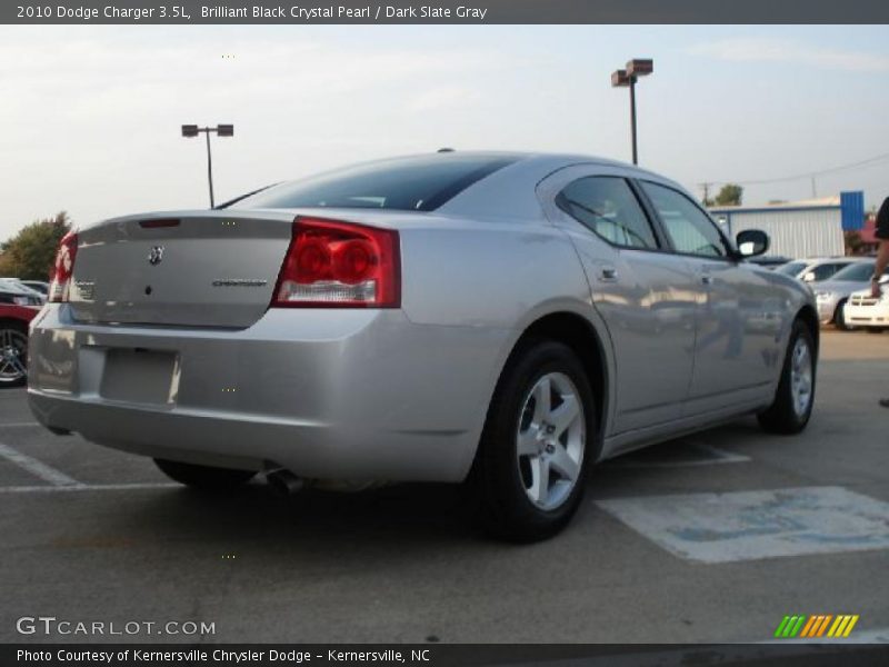 Brilliant Black Crystal Pearl / Dark Slate Gray 2010 Dodge Charger 3.5L