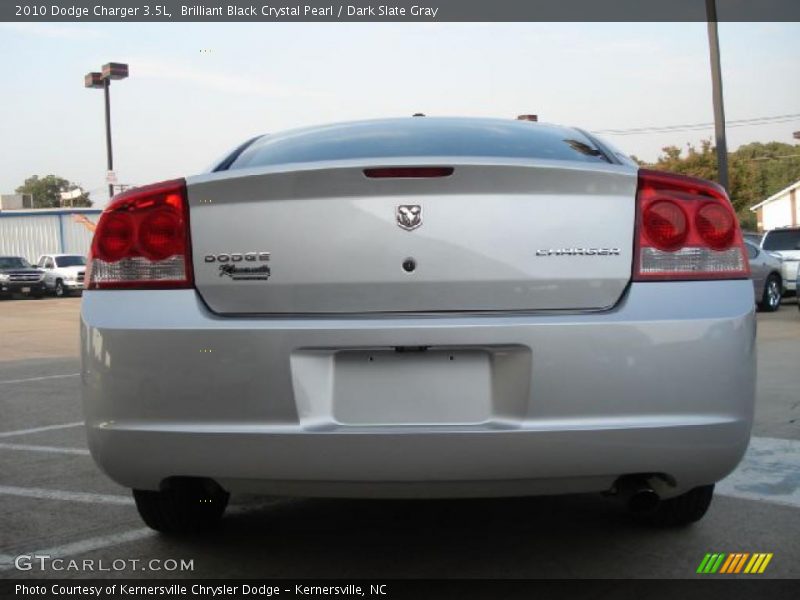 Brilliant Black Crystal Pearl / Dark Slate Gray 2010 Dodge Charger 3.5L