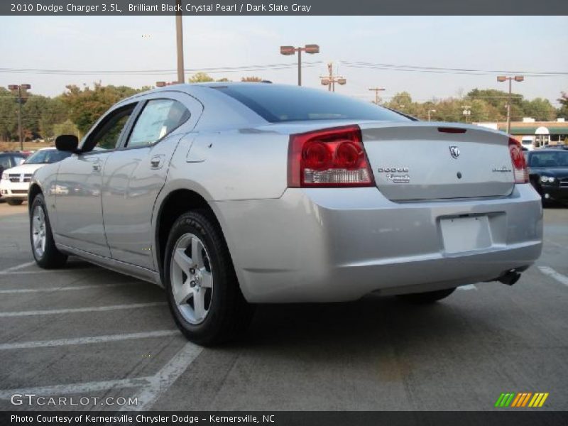 Brilliant Black Crystal Pearl / Dark Slate Gray 2010 Dodge Charger 3.5L
