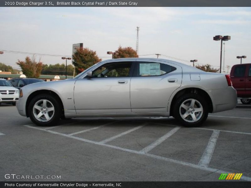 Brilliant Black Crystal Pearl / Dark Slate Gray 2010 Dodge Charger 3.5L