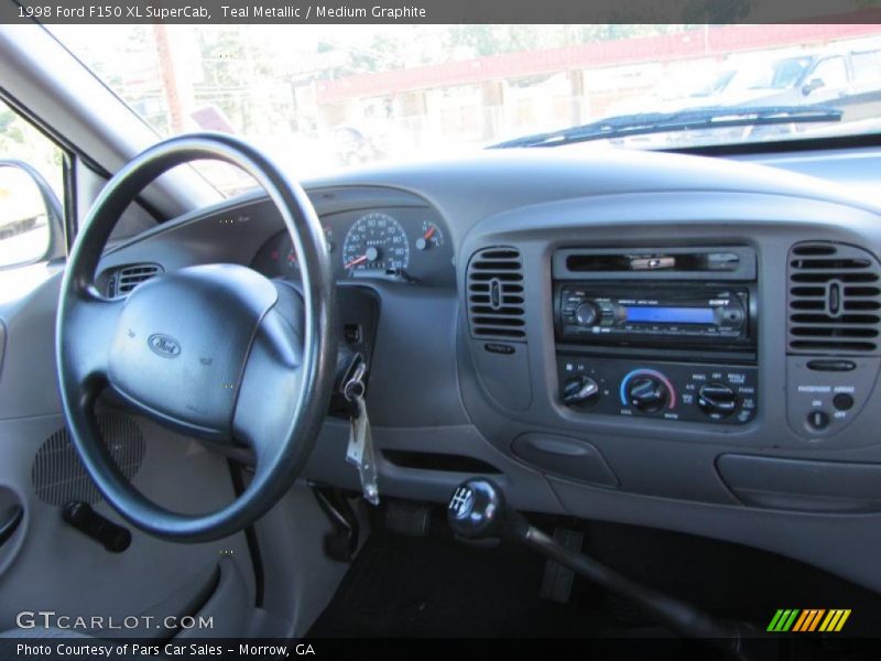 Teal Metallic / Medium Graphite 1998 Ford F150 XL SuperCab