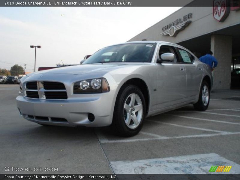 Brilliant Black Crystal Pearl / Dark Slate Gray 2010 Dodge Charger 3.5L