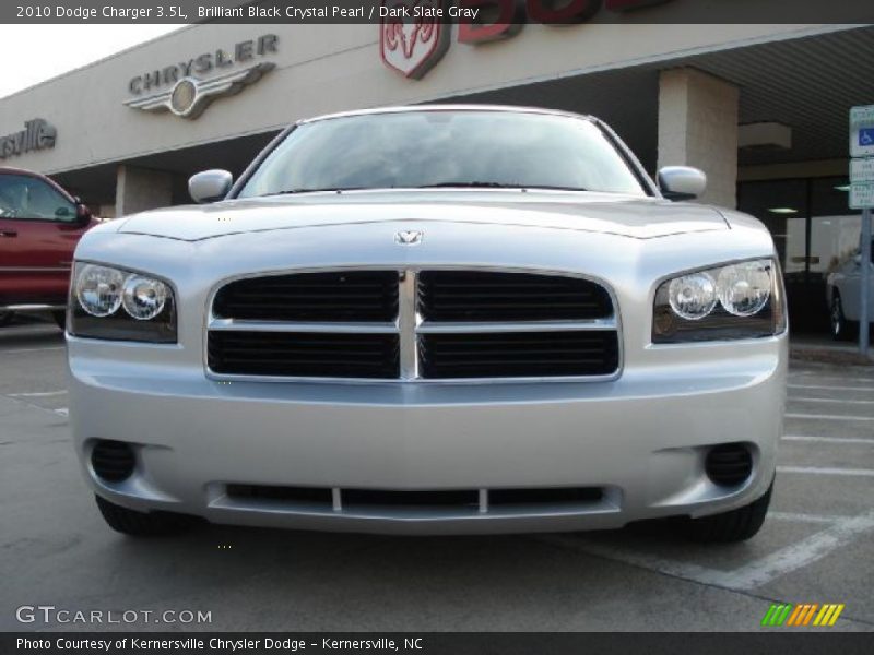 Brilliant Black Crystal Pearl / Dark Slate Gray 2010 Dodge Charger 3.5L