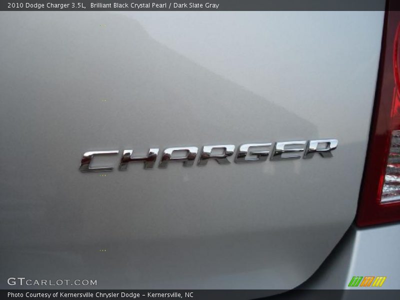 Brilliant Black Crystal Pearl / Dark Slate Gray 2010 Dodge Charger 3.5L