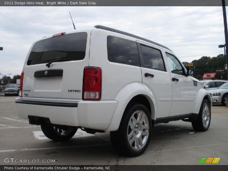 Bright White / Dark Slate Gray 2011 Dodge Nitro Heat