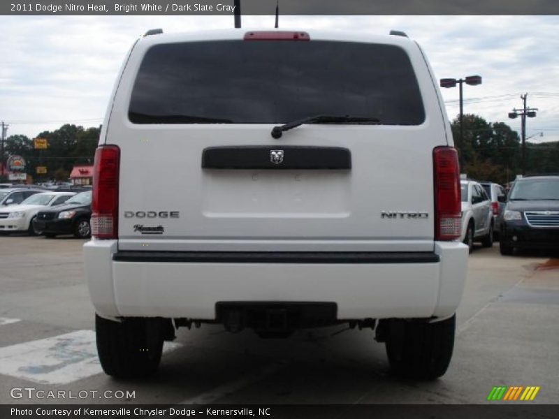 Bright White / Dark Slate Gray 2011 Dodge Nitro Heat