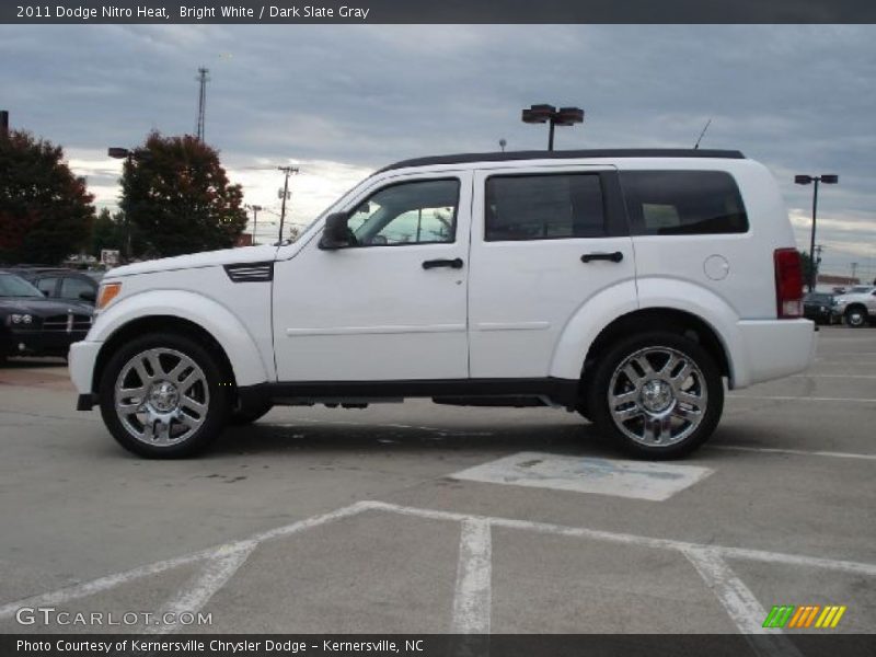 Bright White / Dark Slate Gray 2011 Dodge Nitro Heat