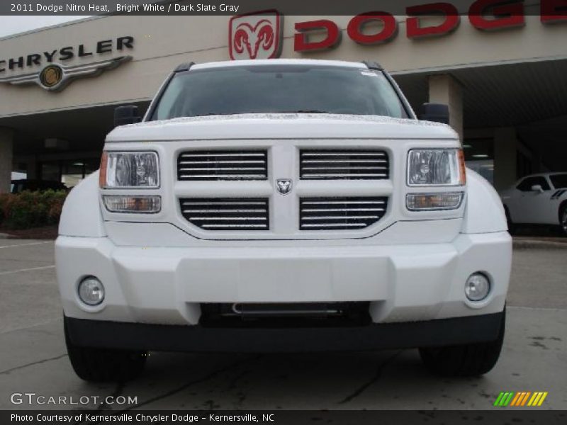 Bright White / Dark Slate Gray 2011 Dodge Nitro Heat
