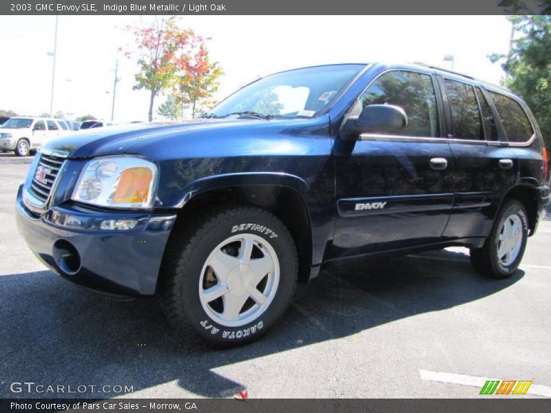Indigo Blue Metallic / Light Oak 2003 GMC Envoy SLE