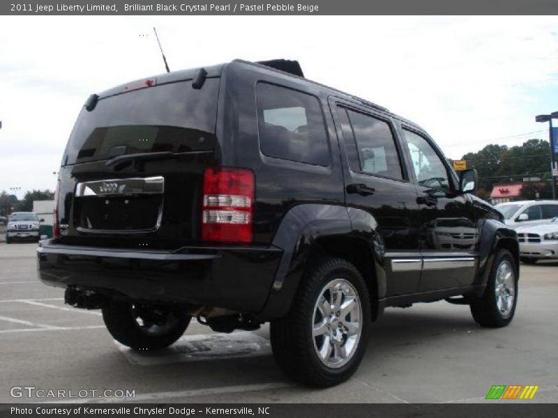Brilliant Black Crystal Pearl / Pastel Pebble Beige 2011 Jeep Liberty Limited