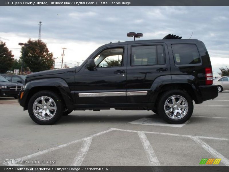 Brilliant Black Crystal Pearl / Pastel Pebble Beige 2011 Jeep Liberty Limited