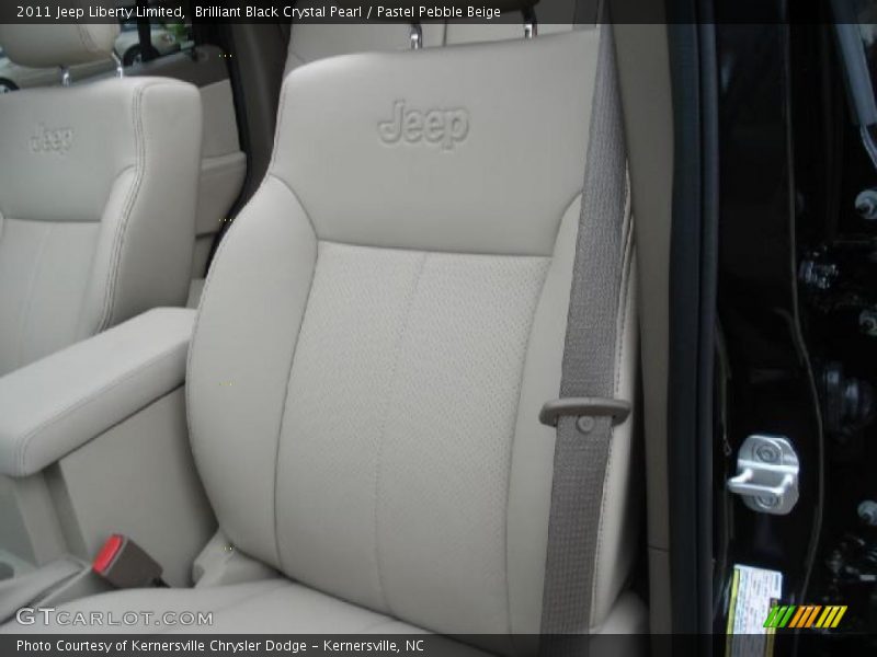 Brilliant Black Crystal Pearl / Pastel Pebble Beige 2011 Jeep Liberty Limited