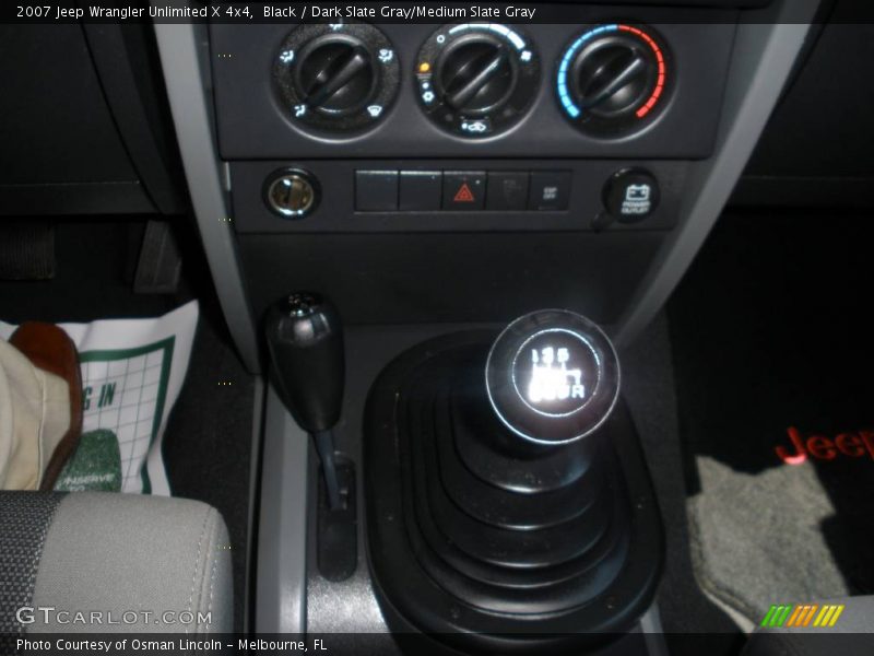 Black / Dark Slate Gray/Medium Slate Gray 2007 Jeep Wrangler Unlimited X 4x4