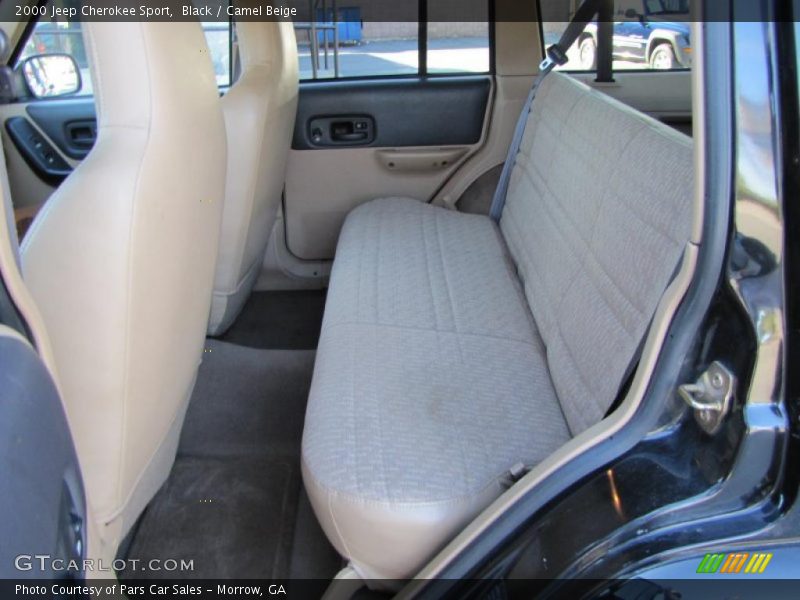 Black / Camel Beige 2000 Jeep Cherokee Sport