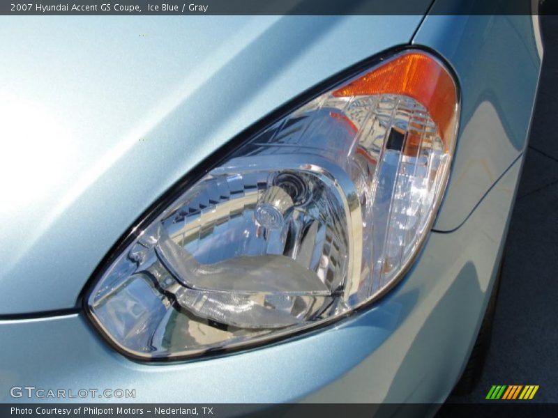 Ice Blue / Gray 2007 Hyundai Accent GS Coupe