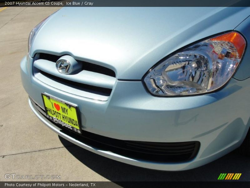 Ice Blue / Gray 2007 Hyundai Accent GS Coupe