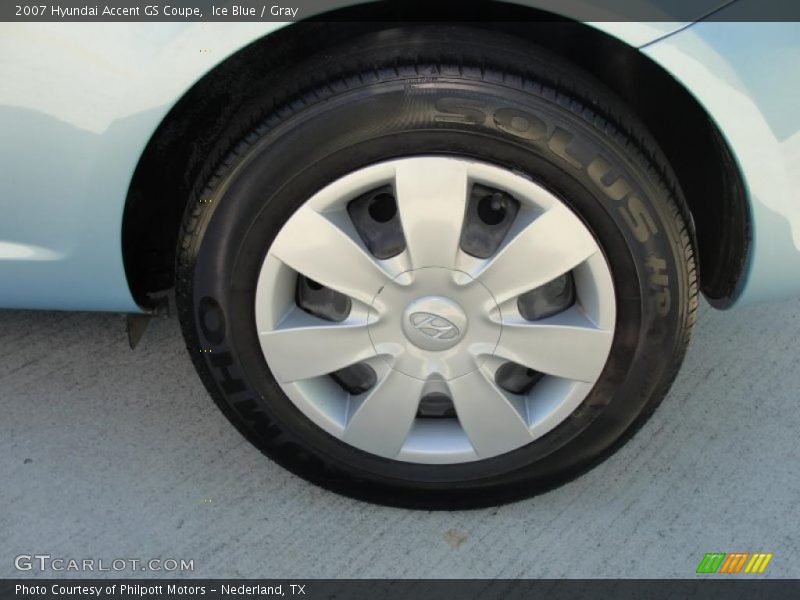 Ice Blue / Gray 2007 Hyundai Accent GS Coupe
