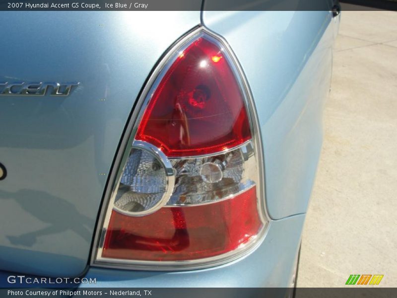 Ice Blue / Gray 2007 Hyundai Accent GS Coupe