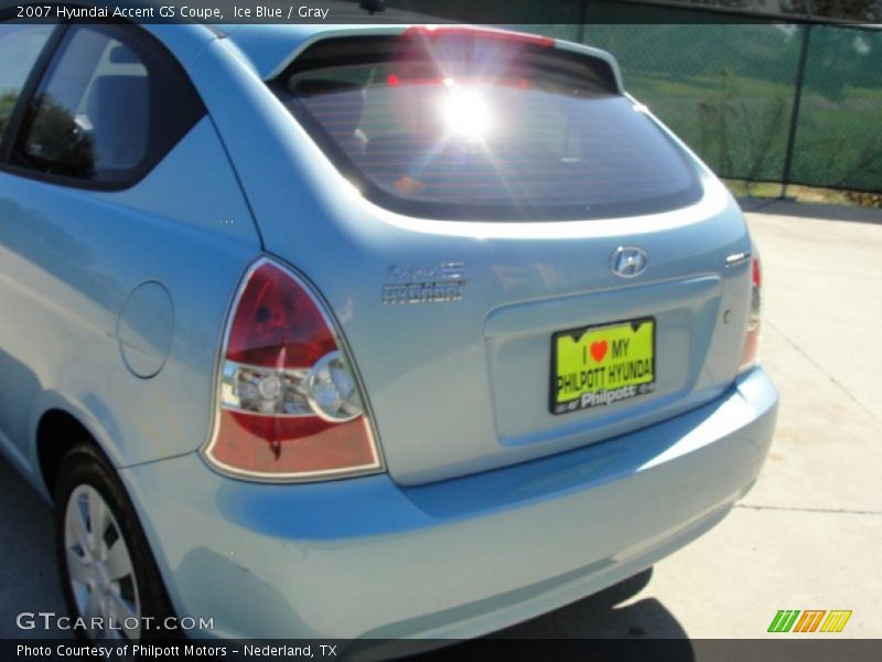 Ice Blue / Gray 2007 Hyundai Accent GS Coupe